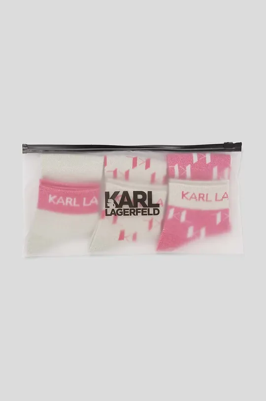 ružová Ponožky Karl Lagerfeld 3-pak