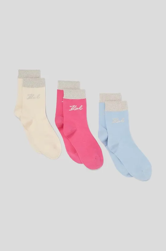 Ponožky Karl Lagerfeld 3-pak viacfarebná