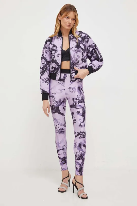 Легінси Versace Jeans Couture фіолетовий