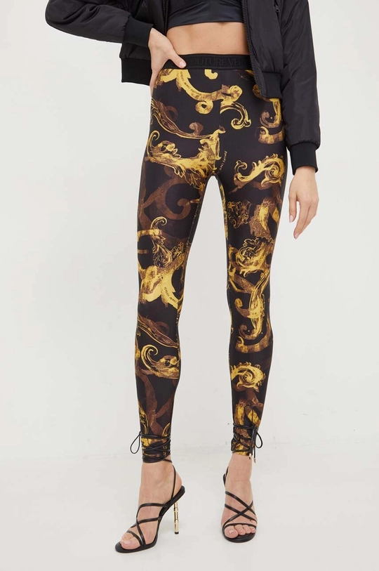 czarny Versace Jeans Couture legginsy Damski