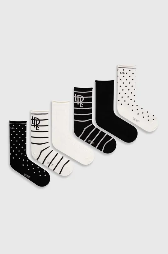 чорний Шкарпетки Lauren Ralph Lauren 6-pack Жіночий