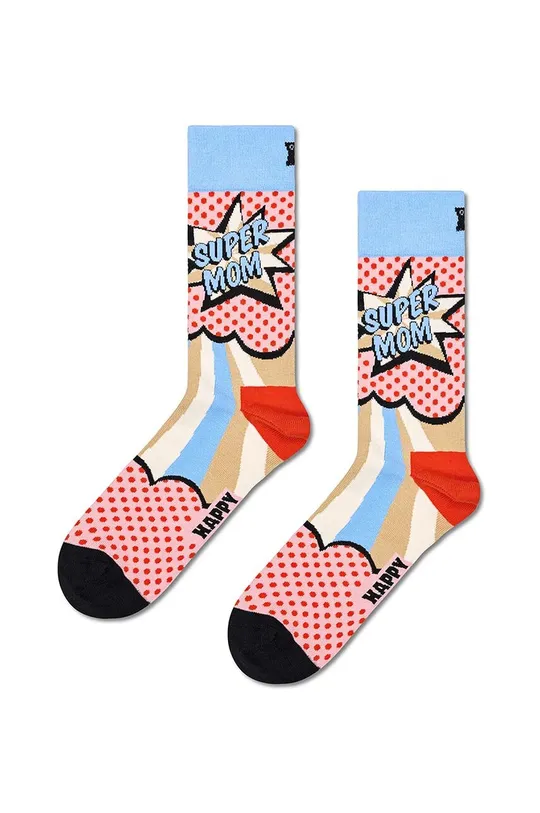 šarena Čarape Happy Socks Super Mom Sock Ženski