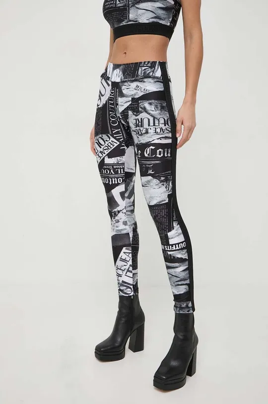 czarny Versace Jeans Couture spodnie Damski