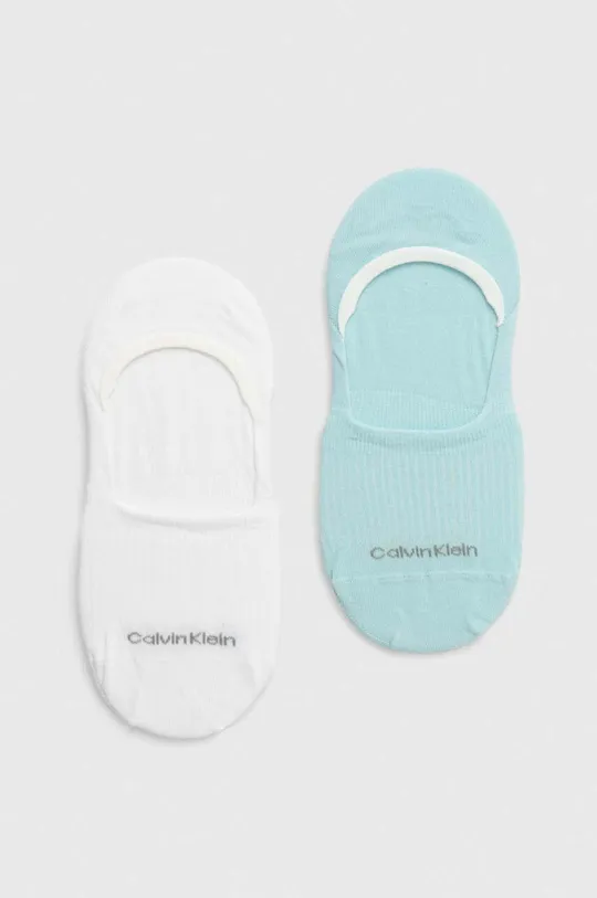 niebieski Calvin Klein skarpetki 2-pack Damski