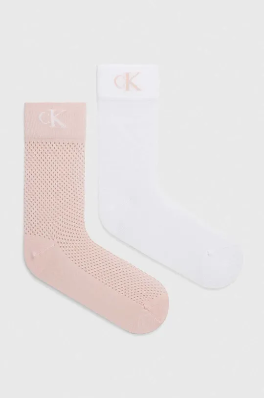 rózsaszín Calvin Klein Jeans zokni 2 db Női