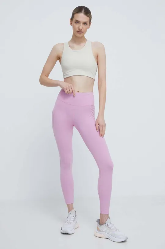 Reebok edzős legging LUX COLLECTION rózsaszín