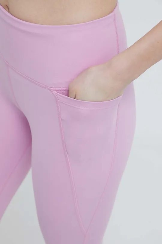 różowy Reebok legginsy treningowe LUX COLLECTION