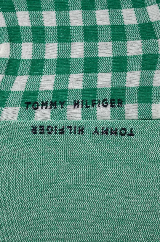 Nogavice Tommy Hilfiger 2-pack zelena