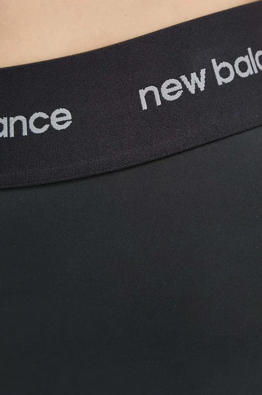 czarny New Balance legginsy treningowe Sleek WP41177BK