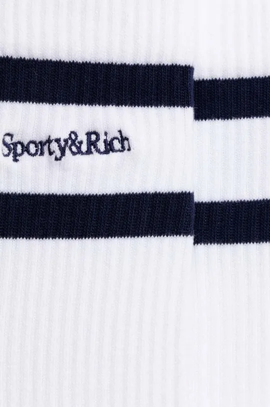 Sporty & Rich sosete New Serif Socks alb