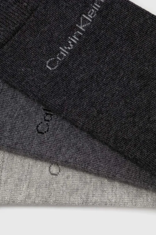 Calvin Klein skarpetki 3-pack szary