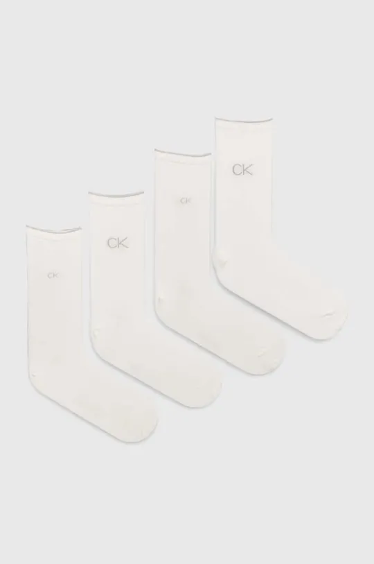 bijela Čarape Calvin Klein 4-pack Ženski