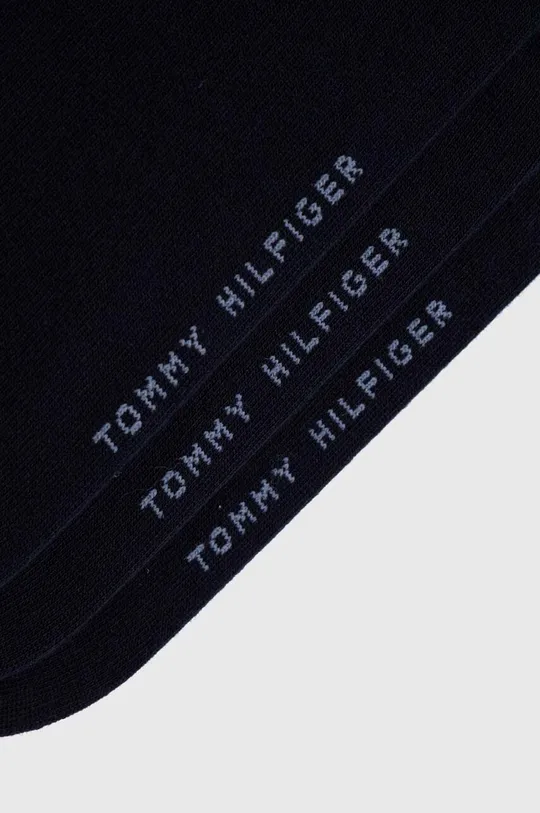 Nogavice Tommy Hilfiger 3-pack mornarsko modra