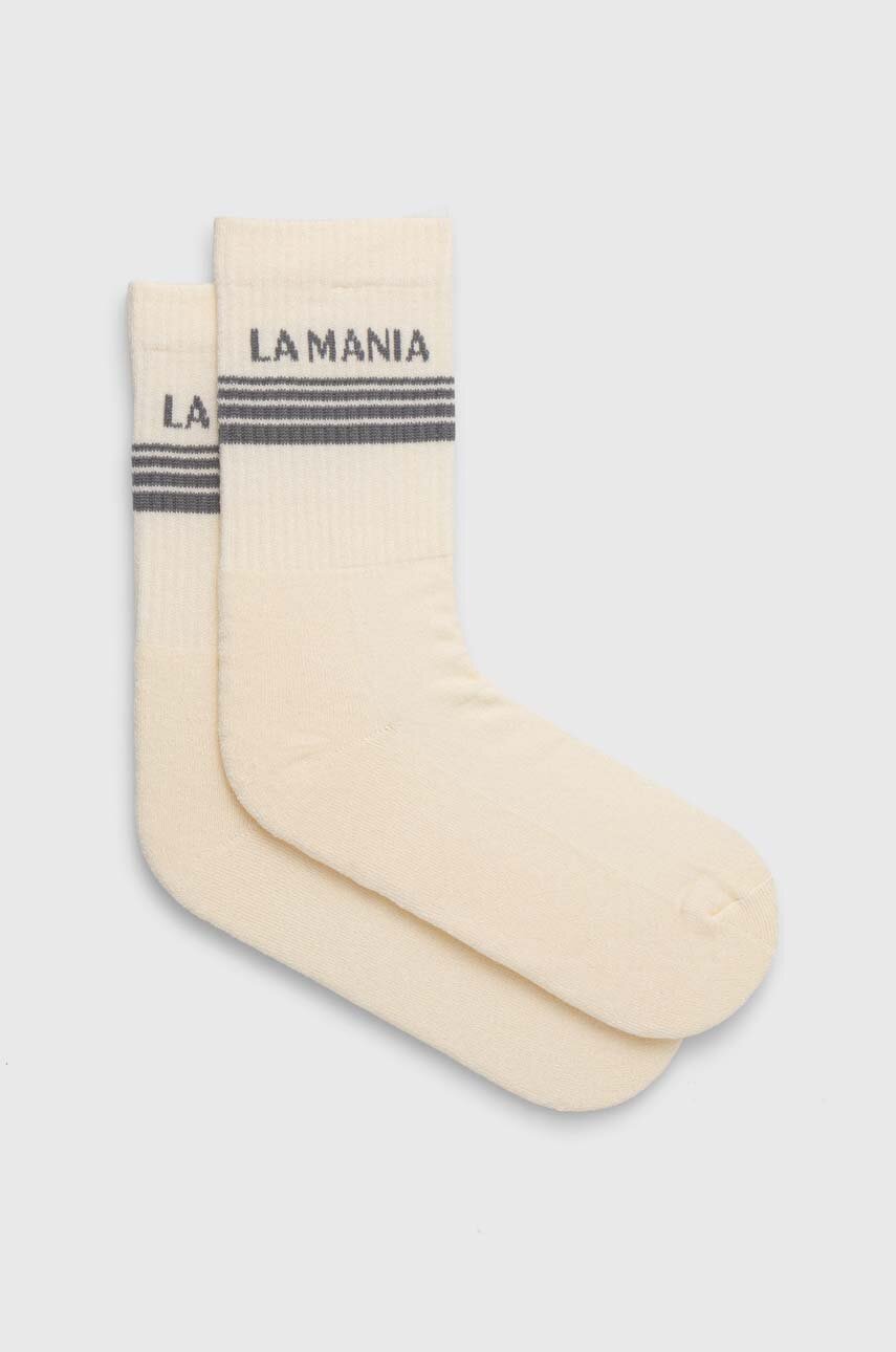 La Mania skarpetki damskie kolor beżowy SOCKS.6