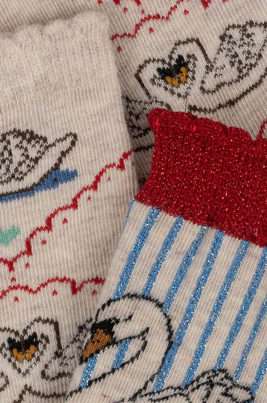 Παιδικές κάλτσες Konges Sløjd 2-pack πολύχρωμο
