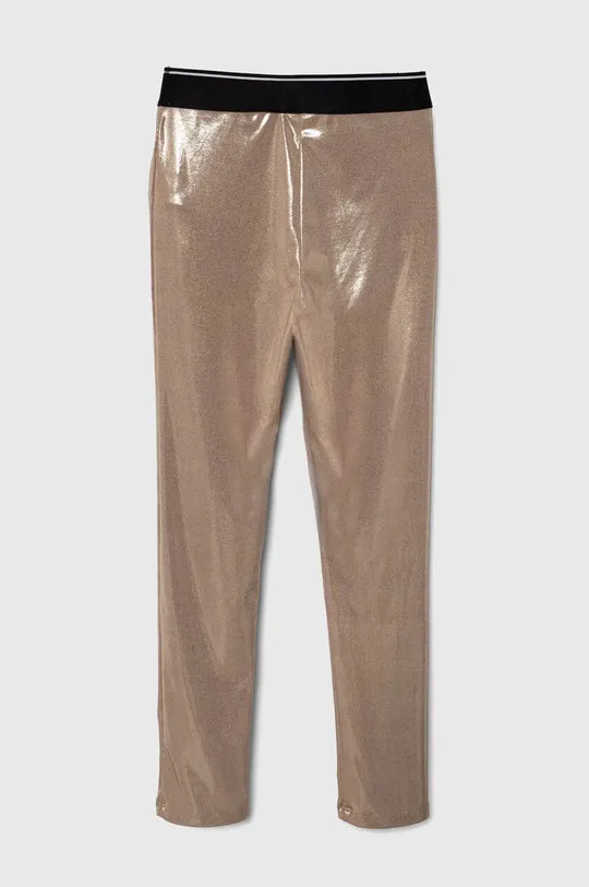 Calvin Klein Jeans legginsy dziecięce złoty