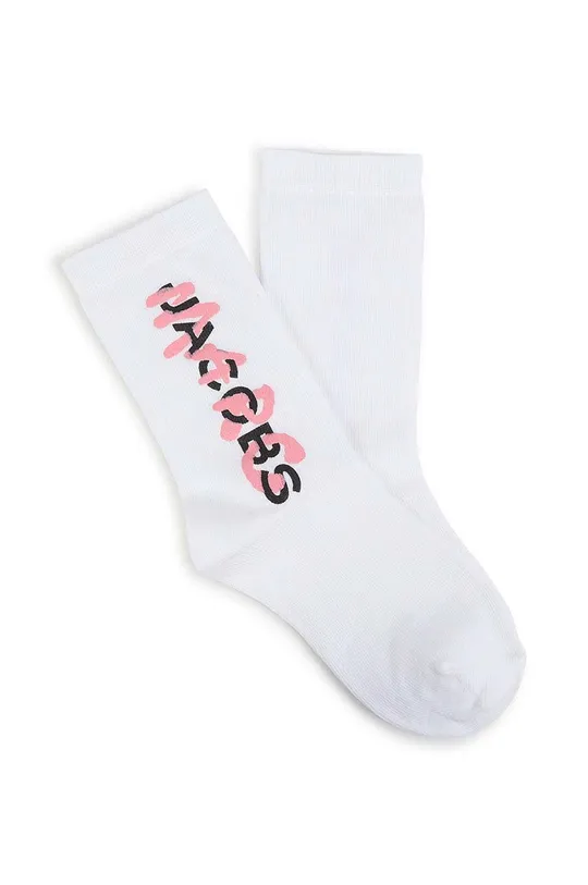 bela Otroške nogavice Marc Jacobs Dekliški