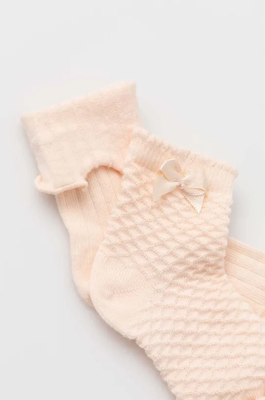 Шкарпетки для немовлят United Colors of Benetton 2-pack помаранчевий
