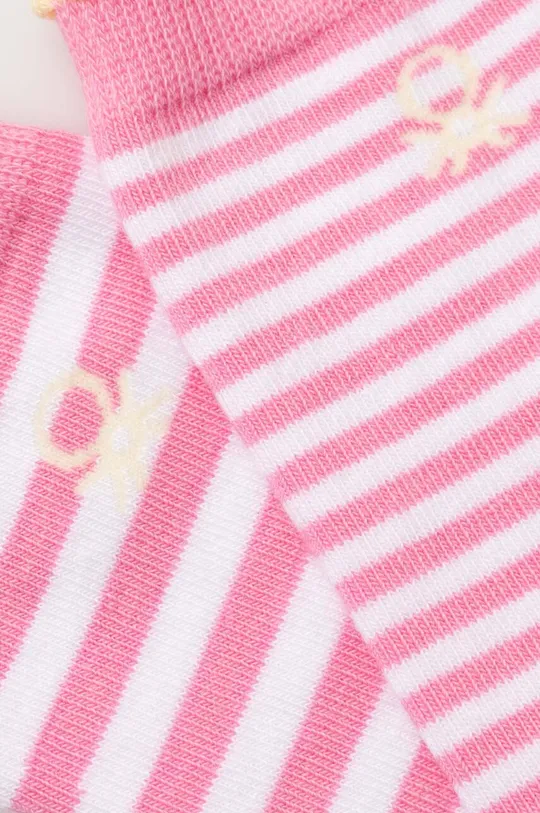 Дитячі шкарпетки United Colors of Benetton рожевий