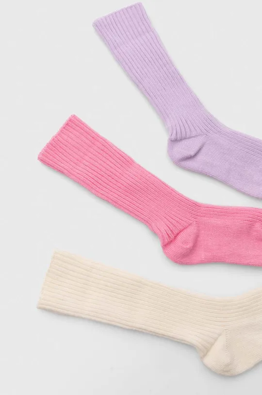Κάλτσες μωρού United Colors of Benetton 3-pack ροζ