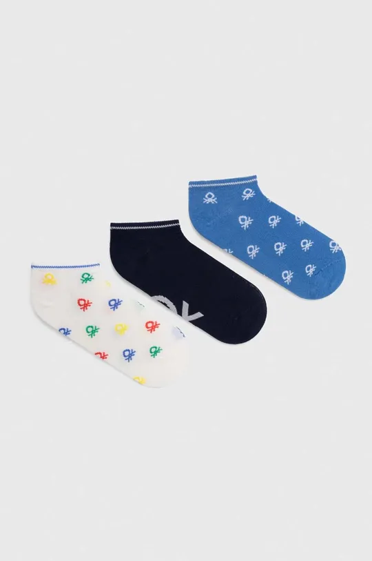 modrá Detské ponožky United Colors of Benetton 3-pak Dievčenský
