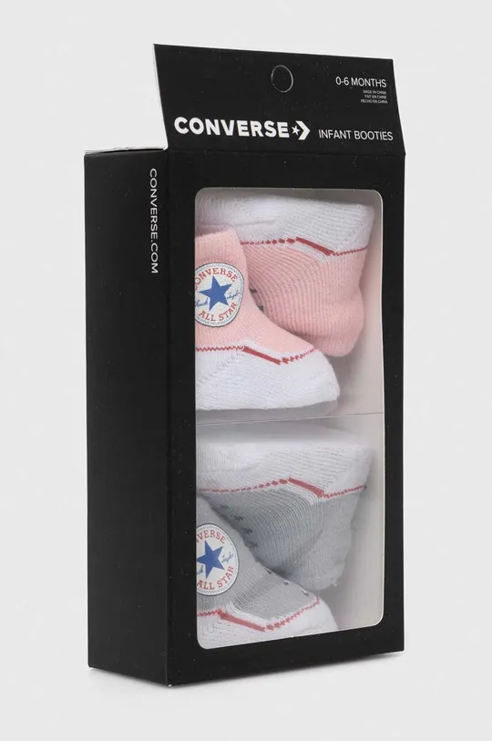 roza Čarapice za bebe Converse 2-pack