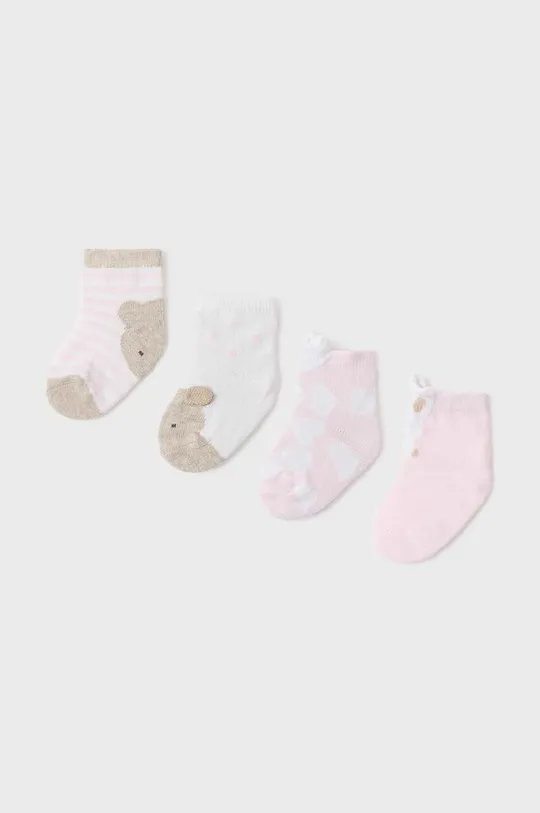 ροζ Κάλτσες μωρού Mayoral Newborn 4-pack Για κορίτσια