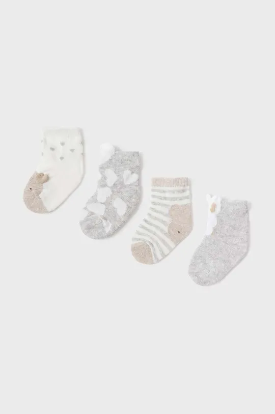 бежевий Шкарпетки для немовлят Mayoral Newborn 4-pack Для дівчаток