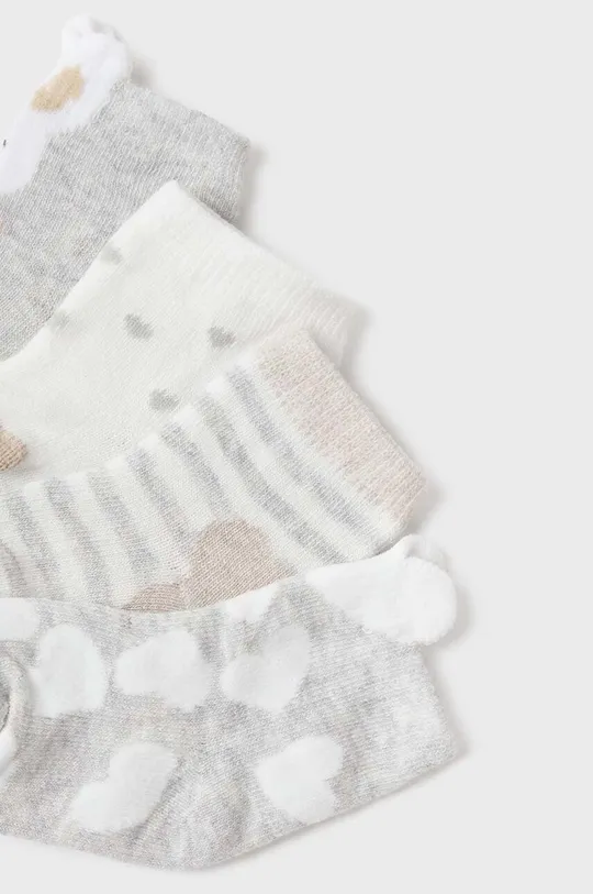 Ponožky pre bábätká Mayoral Newborn 4-pak béžová