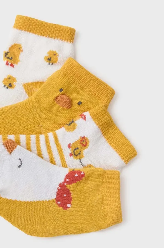 Ponožky pre bábätká Mayoral Newborn 4-pak žltá