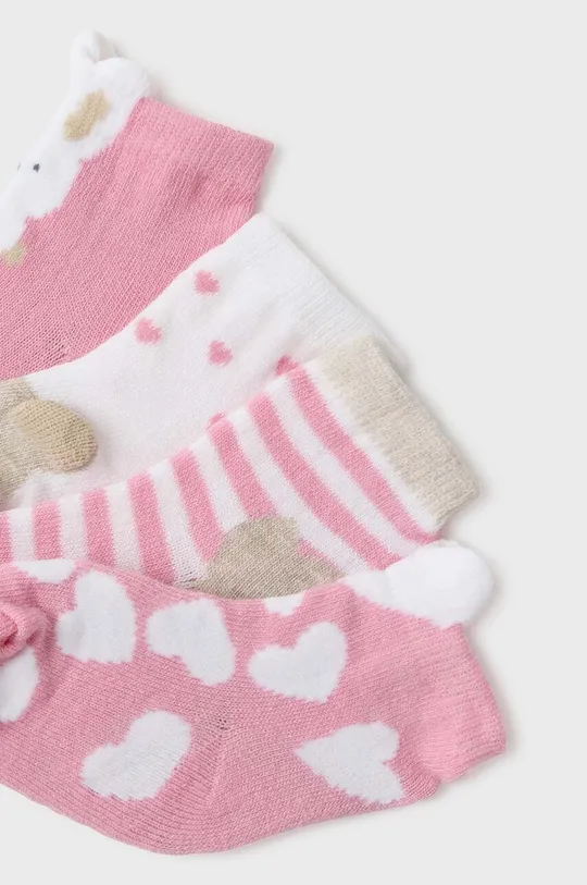 Mayoral Newborn skarpetki niemowlęce 4-pack różowy
