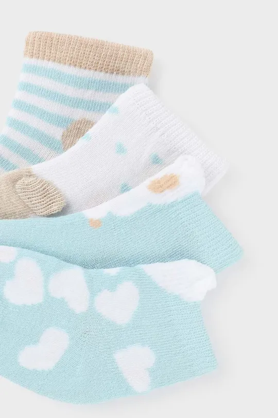 Ponožky pre bábätká Mayoral Newborn 4-pak tyrkysová