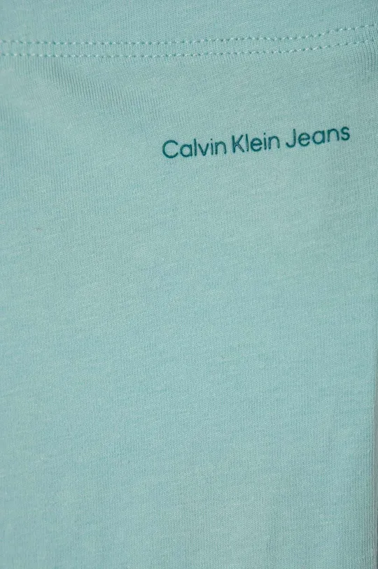 tyrkysová Detské legíny Calvin Klein Jeans