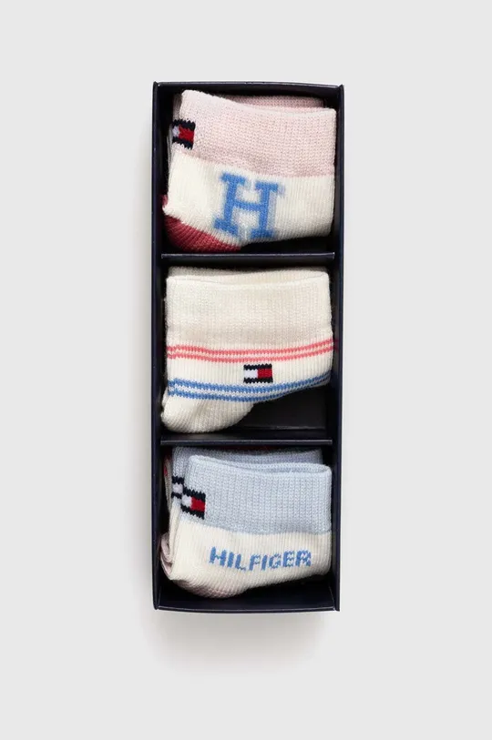 Nogavice za dojenčka Tommy Hilfiger 3-pack bež
