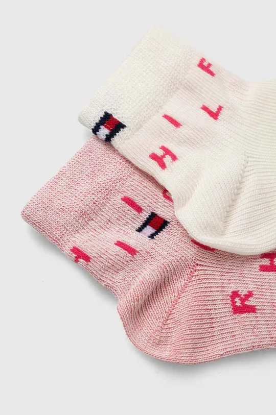 Dječje čarape Tommy Hilfiger 2-pack roza