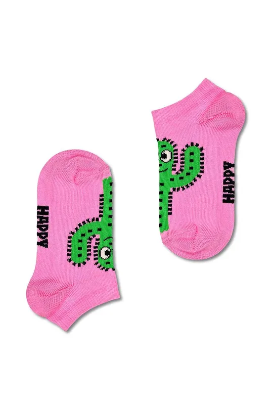 Detské ponožky Happy Socks Kids Cactus Low Socks 2-pak fialová