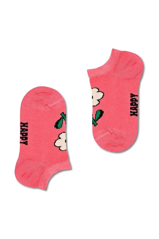 Otroške nogavice Happy Socks Kids Flowers Low Socks 2-pack 79 % Bombaž, 20 % Poliamid, 1 % Elastan