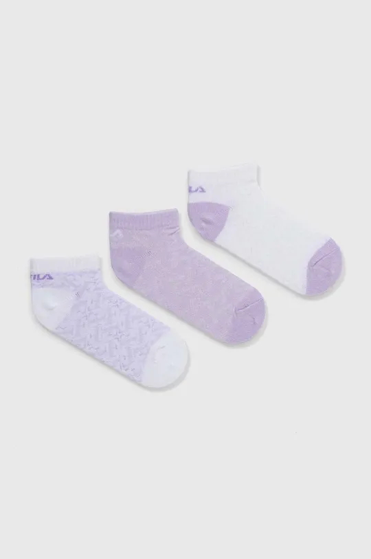 vijolična Otroške nogavice Fila 3-pack Dekliški