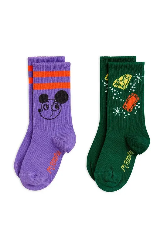 барвистий Дитячі шкарпетки Mini Rodini 2-pack Дитячий