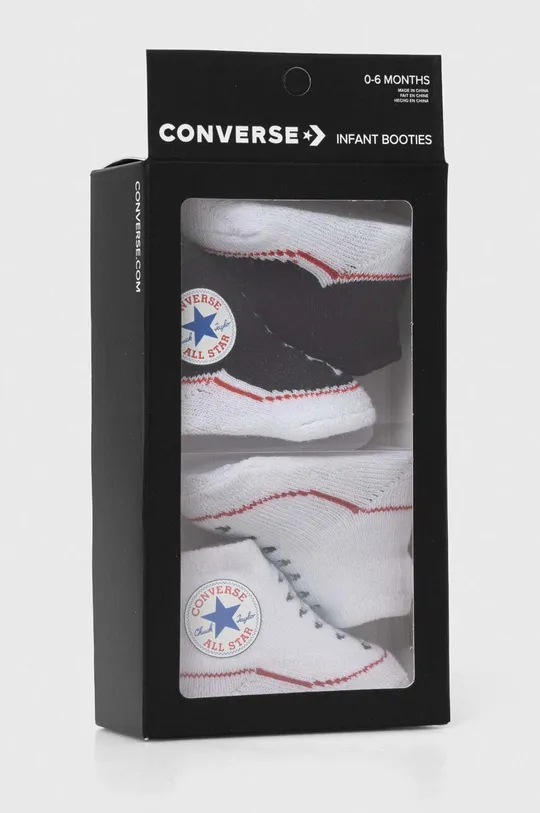 czarny Converse skarpetki niemowlęce 2-pack