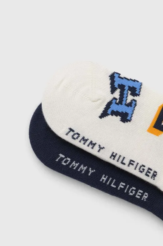 Otroške nogavice Tommy Hilfiger 2-pack mornarsko modra