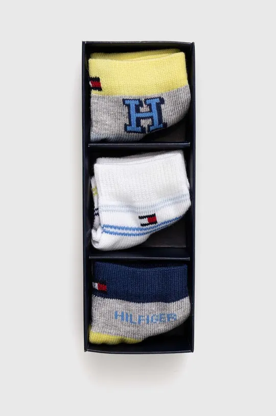 Ponožky pre bábätká Tommy Hilfiger 3-pak tmavomodrá