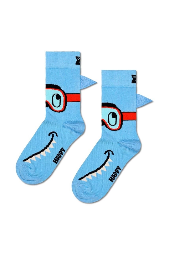 modra Otroške nogavice Happy Socks Kids Shark Sock Otroški