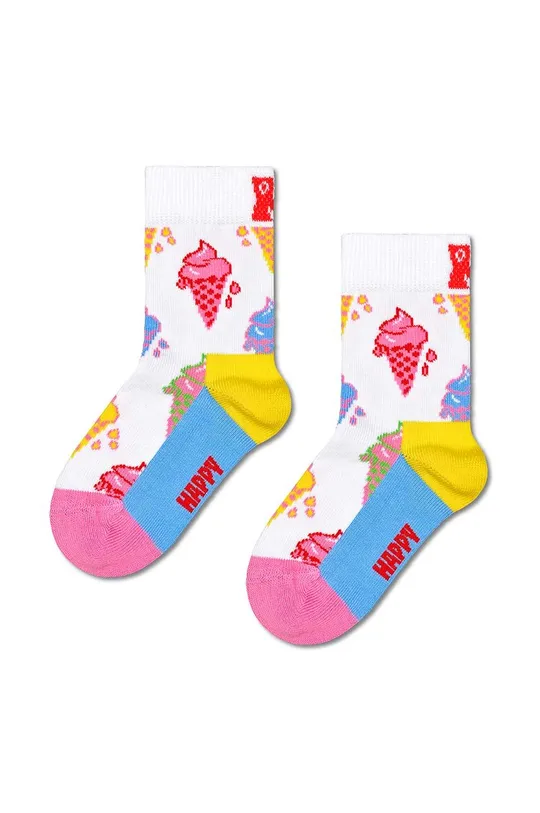 λευκό Παιδικές κάλτσες Happy Socks Kids Ice Cream Sock Παιδικά