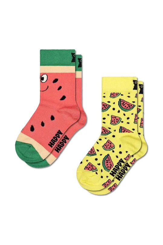 κίτρινο Παιδικές κάλτσες Happy Socks Kids Melon Socks 2-pack Παιδικά