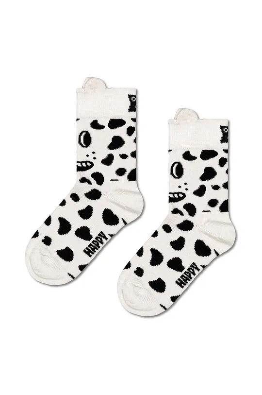 Happy Socks calzini bambino/a Kids Cat & Dog Socks pacco da 2 bianco