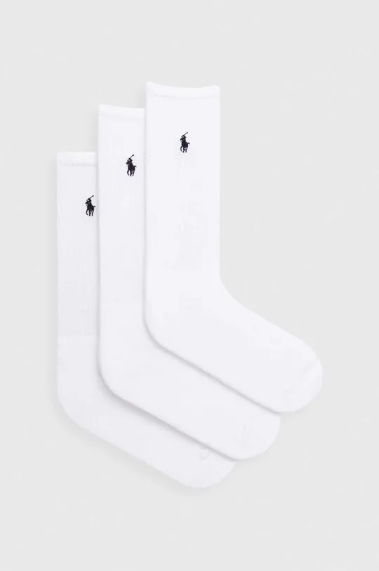 λευκό Κάλτσες Polo Ralph Lauren 3-pack Ανδρικά