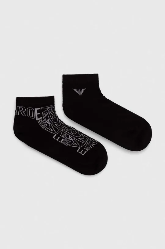 crna Čarape Emporio Armani Underwear 2-pack Muški