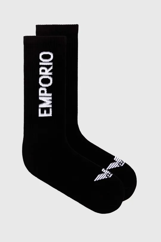 crna Čarape Emporio Armani Underwear 2-pack Muški