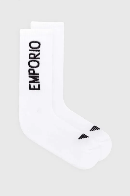 biela Ponožky Emporio Armani Underwear 3-pak Pánsky